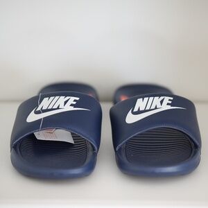 Men NIKE VICTORI ONE SLIDES Sandals Midnight Navy US 12 EU 46